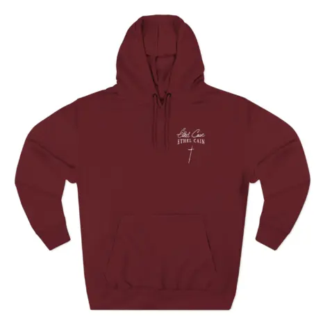 Ethel-Cain-Logo-Three-Panel-Fleece-Hoodie-11 Ethel Cain Logo Three-Panel Fleece Hoodie