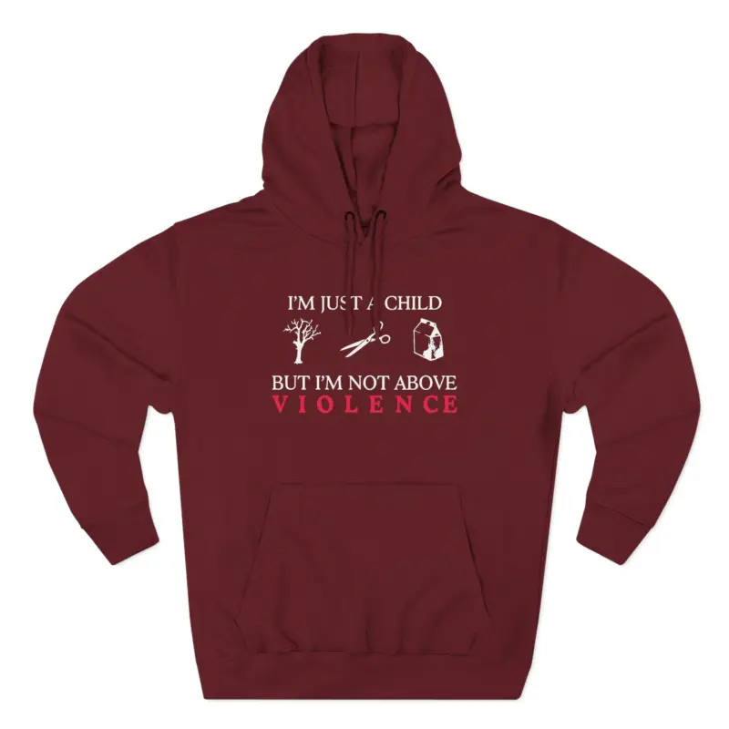 Ethel Cain Not Above Violence Three-Panel Fleece Hoodie