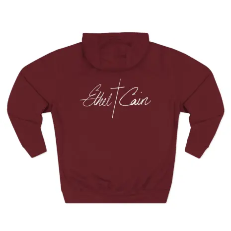 Ethel-Cain-Not-Above-Violence-Three-Panel-Fleece-Hoodie-2 Ethel Cain Not Above Violence Three-Panel Fleece Hoodie